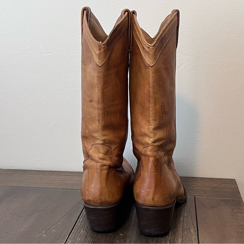 Stetson Brown Leather Heeled Western Cowgirl Boots Womens 9 - Picture 9 of 12